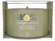 Świeca zapachowa w mini szklance - Yankee Candle Sage & Citrus Mini — Zdjęcie N1