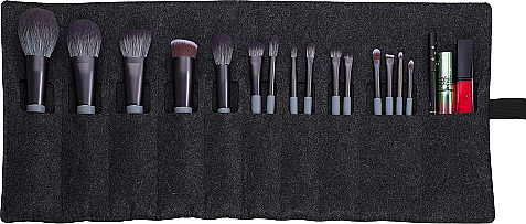 Zestaw pędzli do makijażu, 15 szt. - Eigshow Beauty Eigshow Makeup Brush Kit In Gift Box Agate Grey — Zdjęcie N2