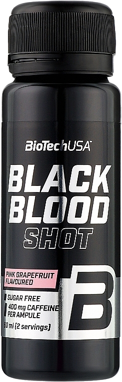 Kompleks przedtreningowy Różowy grejpfrut - BioTechUSA Black Blood Shot — Zdjęcie N1