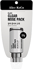 Kup PRZECENA! Czarna maska oczyszczająca pory nosa - Alice Koco Black Clear Nose Pack *