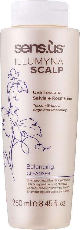 Szampon oczyszczający do włosów - Sensus Illumyna Scalp Balancing Cleanser Balancing and Purifying Shampoo — Zdjęcie N1