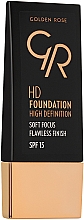 Bezolejowy podkład do twarzy - Golden Rose HD Foundation High Definition SPF 15 — Zdjęcie N1