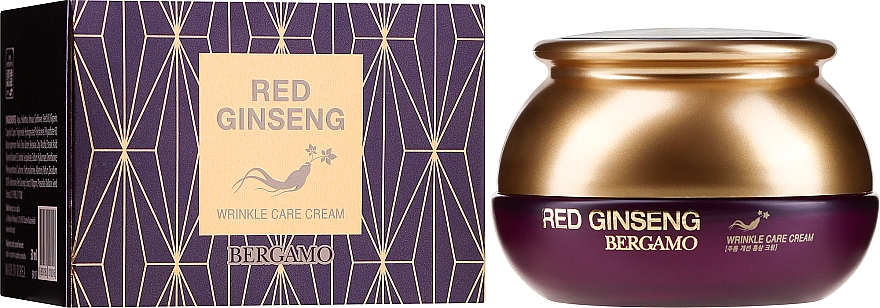 Przeciwzmarszczkowy krem do twarzy - Bergamo Red Ginseng Wrinkle Care Cream  — Zdjęcie N2