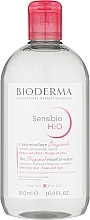 Płyn micelarny do oczyszczania twarzy i demakijażu - Bioderma Sensibio H2O — Zdjęcie N3