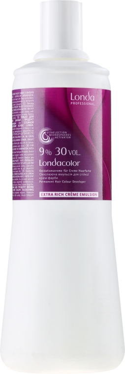 Kremowa emulsja utleniająca 9% 30 vol. - Londa Professional Londacolor Permanent Cream — Zdjęcie N2