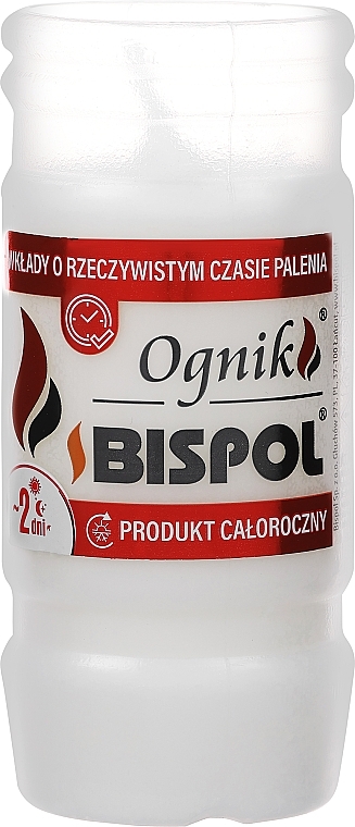 Świeca parafinowa w plastikowym etui 11 cm - Bispol WP2N — Zdjęcie N1