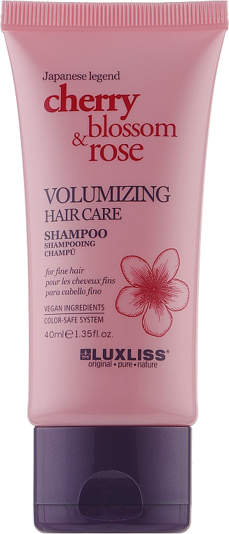 Szampon zwiększający objętość do włosów cienkich i słabych - Luxliss Volumizing Hair Care Shampoo — Zdjęcie N1