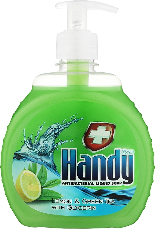 Mydło w płynie z cytryną i zieloną herbatą - Clovin Clovin Handy Lemon & Green Tea Antibacterial Liquid Soap — Zdjęcie N1