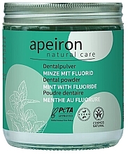 Kup Pasta do zębów w proszku Mięta z fluorem - Apeiron Dental Powder Mint With Fluoride