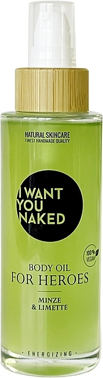 Masło do ciała Mint & Lime - I Want You Naked For Heroes Body Oil — Zdjęcie N2