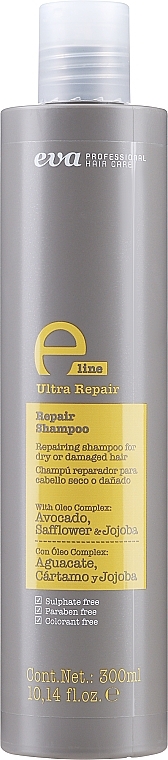 PREZENT! Rewitalizujący szampon do włosów suchych i zniszczonych - Eva Professional E-Line Repair Shampoo — Zdjęcie N1