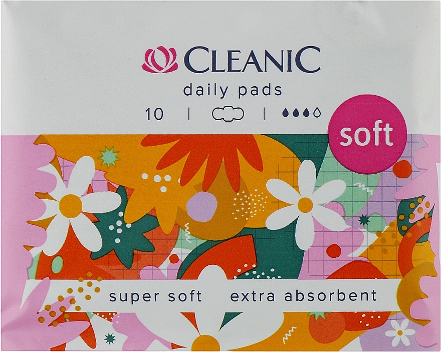 Podpaski higieniczne, 10 szt. - Cleanic Soft Day Pads — Zdjęcie N1