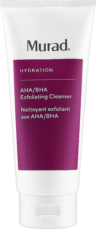 Złuszczający żel do twarzy z kwasami AHA i BHA - Murad Hydration Aha/Bha Exfoliating Cleanser 