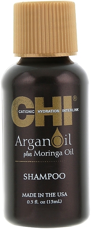 Szampon odbudowujący włosy z olejem arganowym - CHI Argan Oil Plus Moringa Oil Shampoo