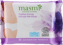 Kup Nawilżane chusteczki kosmetyczne do higieny intymnej - Masmi Natural Cotton
