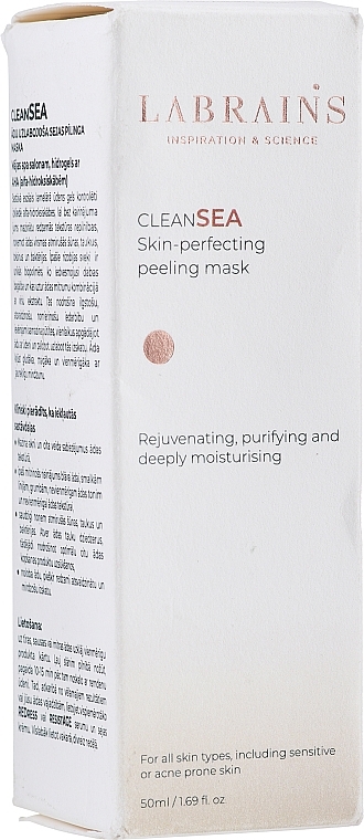 PRZECENA! Maska peelingująca poprawiający kondycję skóry twarzy - Labrains CleanSea Skin-Perfecting * — Zdjęcie N2