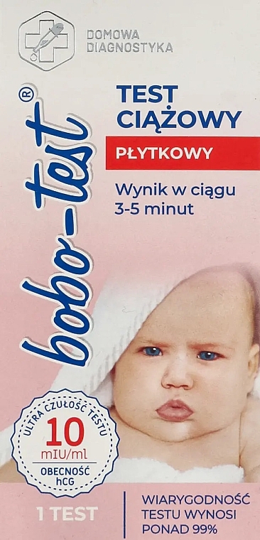 Test ciążowy płytkowy - Diagnosis Bobo-Test — Zdjęcie N1