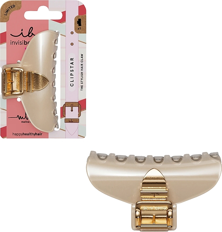 Wsuwka do włosów - Invisibobble Clipstar MHS Golden Clasp M — Zdjęcie N1