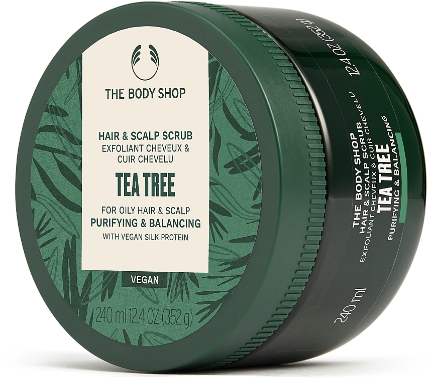 Peeling do skóry głowy i włosów - The Body Shop Tea Tree Purifying & Balancing Hair & Scalp Scrub