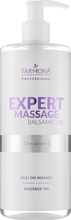 Hipoalergiczny olej do masażu - Farmona Professional Expert Massage Balsamic Oil — Zdjęcie N1
