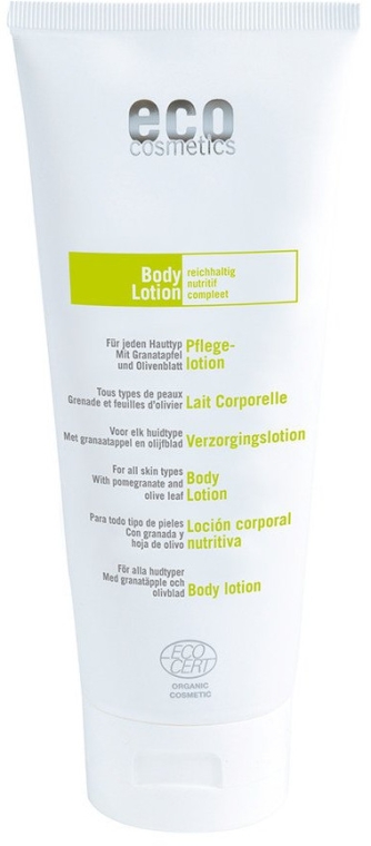 Pielęgnacyjny balsam do ciała z z liśćmi oliwnymi i granatem - Eco Cosmetics Body Lotion — Zdjęcie N1