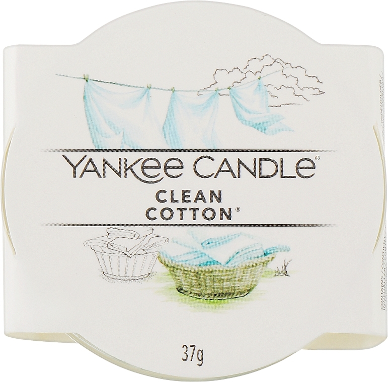 Świeca zapachowa w szkle - Yankee Clean Cotton Candle — Zdjęcie N2