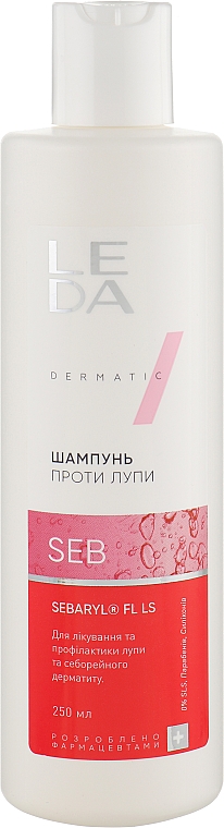 Szampon przeciwłupieżowy z kompleksem Sebaryl - Leda Anti-Dandruff Shampoo — Zdjęcie N1