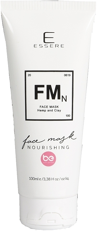 PRZECENA! Odżywcza maseczka w płachcie do twarzy - Essere FMn Hemp & Clay Face Mask * — Zdjęcie N1