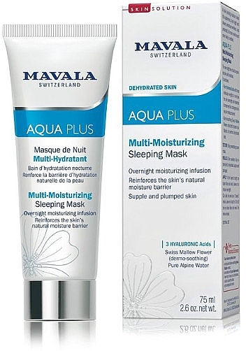 Multinawilżająca maska do twarzy na noc - Mavala Aqua Plus Multi-Moisturizing Sleeping Mask — Zdjęcie N1