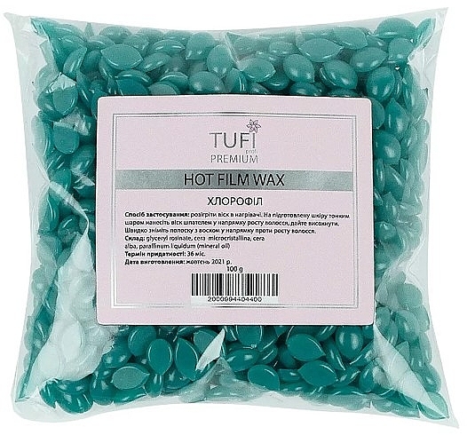 Gorący wosk polimerowy w granulkach Chlorofil - Tufi Profi Premium — Zdjęcie N1