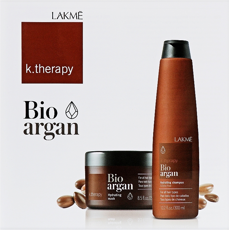 Zestaw próbek z olejkiem arganowym do włosów - Lakme K.Therapy Bio Argan — Zdjęcie N1