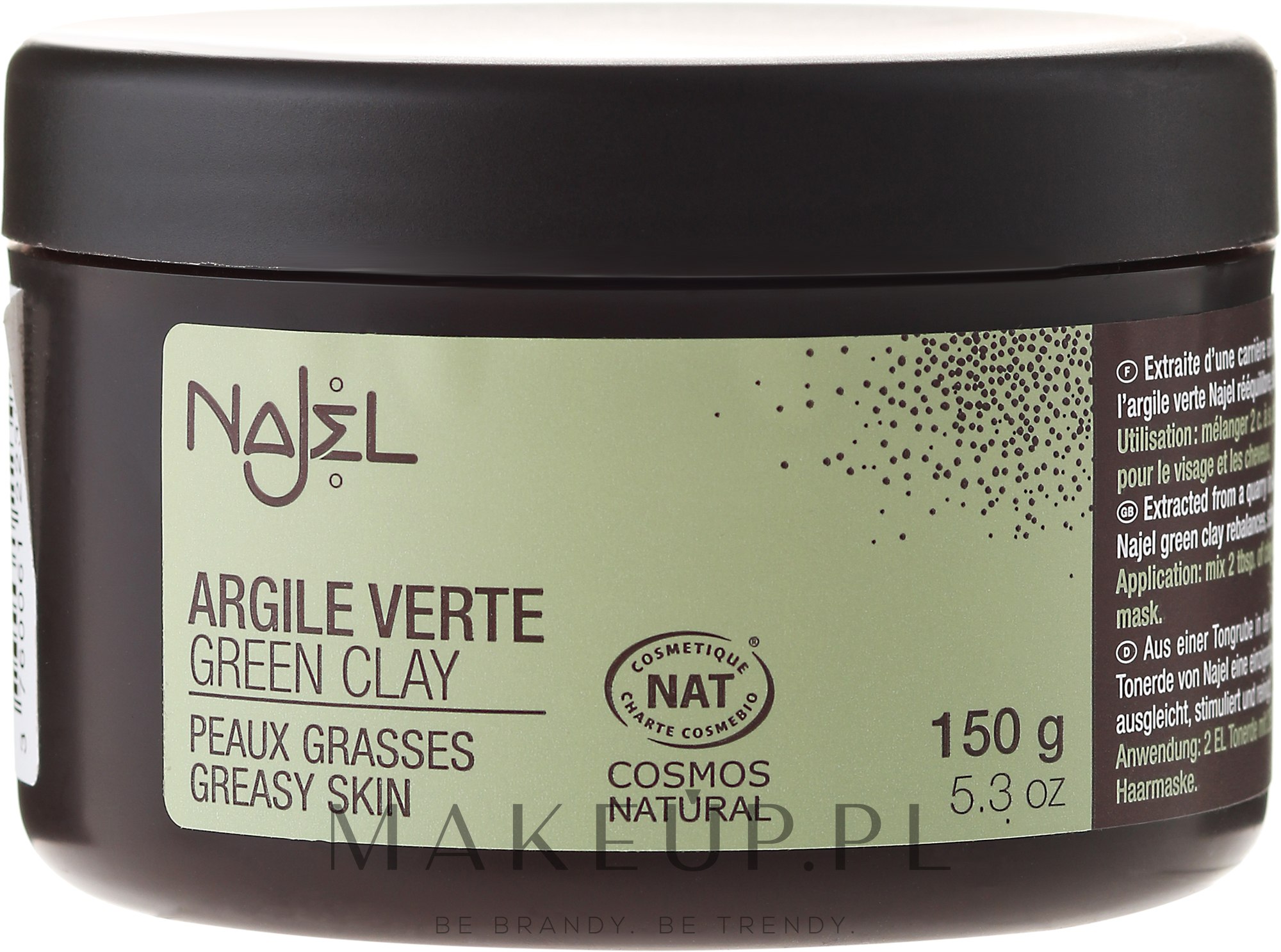 Kosmetyczna glinka zielona - Najel Green Clay Skin Powder — Zdjęcie 150 g
