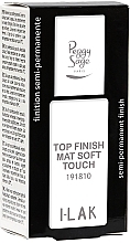 Matowy top do paznokci - Peggy Sage Top Finish Mat Soft Touch I-Lak — Zdjęcie N2