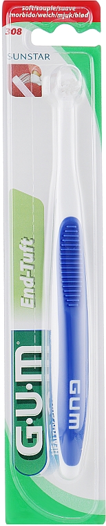 Szczoteczka do zębów End-Tuft, miękka niebieska - G.U.M Soft Toothbrush — Zdjęcie N1