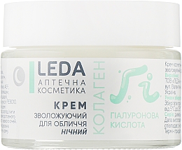 Krem nawilżający do twarzy na noc	 - Leda Moisturizing Night Cream — Zdjęcie N5