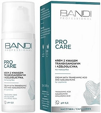 Kwas traneksamowy i azeloglicynowy krem do twarzy - Bandi Professional Pro Care Tranexamic Acid And Azeloglycine Face Cream  — Zdjęcie N1