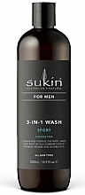 Kup Żel do mycia ciała i włosów męski 3 w 1 „Sport” - Sukin For Men 3-in-1 Wash