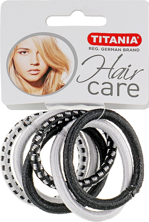 Opaski do włosów, 6szt, wielokolorowe - Titania Hair Care