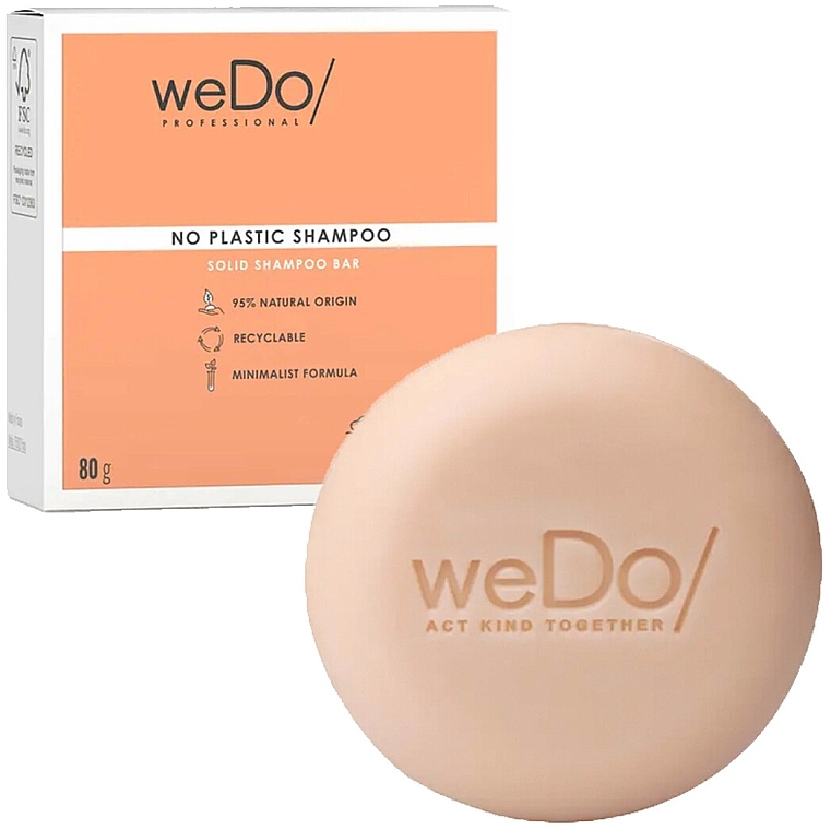 Nawilżający szampon w kostce - WeDo Professional No Plastic Solid Shampoo Bar — Zdjęcie N1