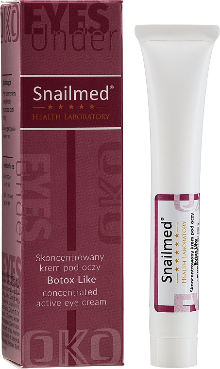Skoncentrowany krem pod oczy na zmarszczki - Snailmed Botox Like Active Eye Cream — Zdjęcie N4