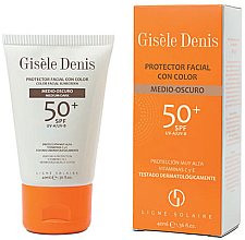 Tonujący krem ​​do twarzy - Gisele Denis Color Facial Sunscreen Spf50+ Medium/Dark — Zdjęcie N1