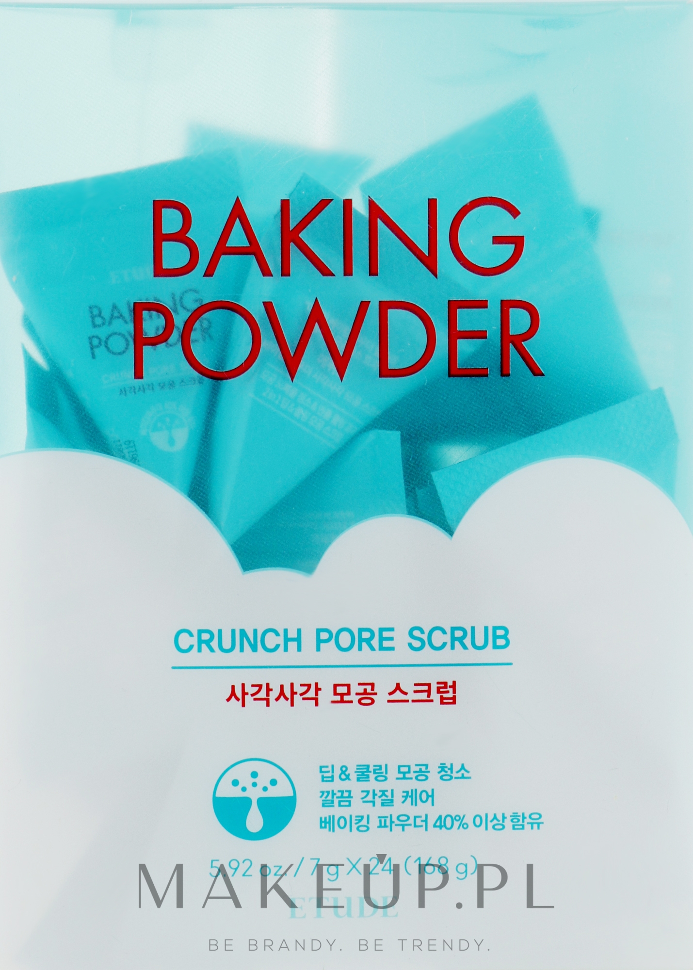 Peeling do twarzy z sodą oczyszczoną - Etude Baking Powder Crunch Pore Scrub (probe) — Zdjęcie 24 x 7 g