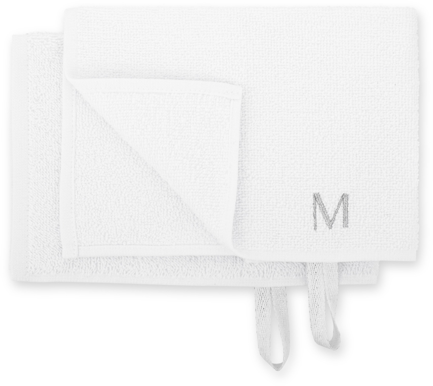 Podróżny zestaw białych ręczników do twarzy MakeTravel - MAKEUP — Zdjęcie N2