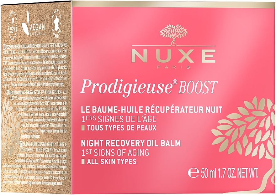 Odbudowujący balsam do twarzy na noc - Nuxe Prodigieuse Boost Night Recovery Oil Balm — Zdjęcie N2