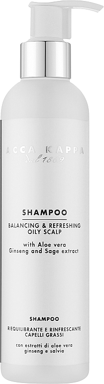 Rewitalizujący szampon do włosów tłustych - Acca Kappa Shampoo Oily Scalp — Zdjęcie N1