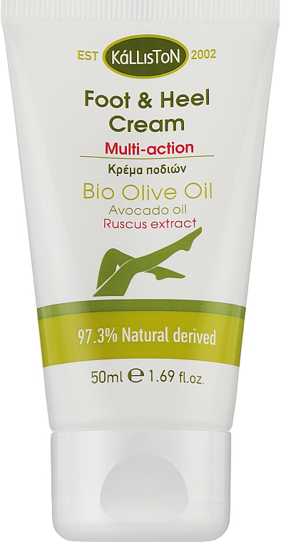 Krem do stóp i pięt - Kalliston Bio Olive Oil Foot & Heel Cream — Zdjęcie N1