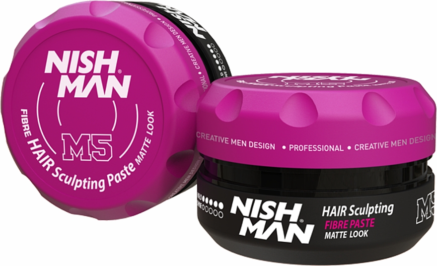 Pasta do stylizacji włosów - Nishman Fibre Paste Matte Look M5 — фото N1