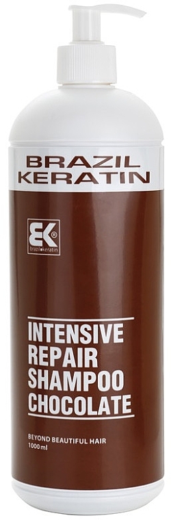 WYPRZEDAŻ Regenerujący szampon do włosów zniszczonych - Brazil Keratin Intensive Repair Chocolate Shampoo * — Zdjęcie N5