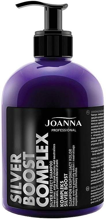 Szampon do włosów blond - Joanna Professional Silver Boost Complex Hair Shampoo — Zdjęcie N1