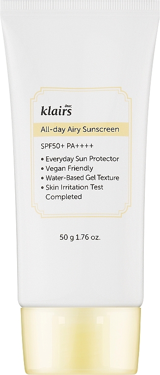 Krem do ciała - Klairs Dear All-day Airy Sunscreen SPF50 — Zdjęcie N1